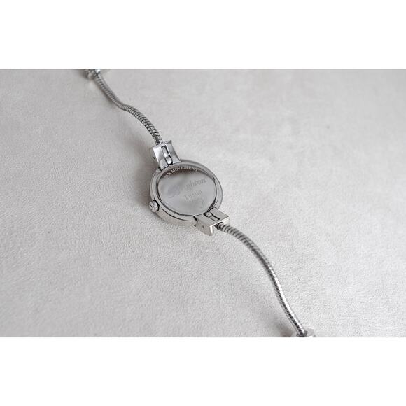 Vintage Brighton Tustin Charm Watch Silver Plated Toggle Clasp 7-8" Works - Picture 3 of 6